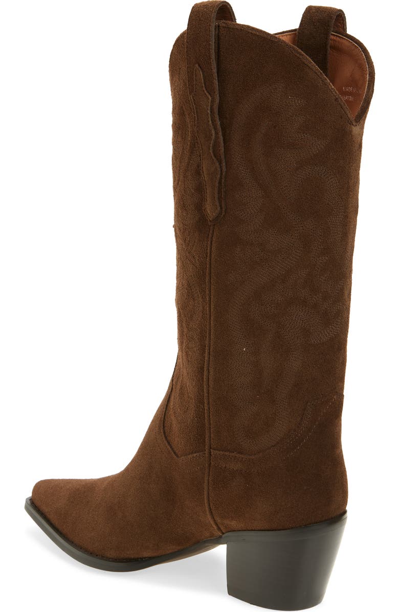 Jeffrey Campbell Dagget Western Boot, Alternate, color, Brown Suede