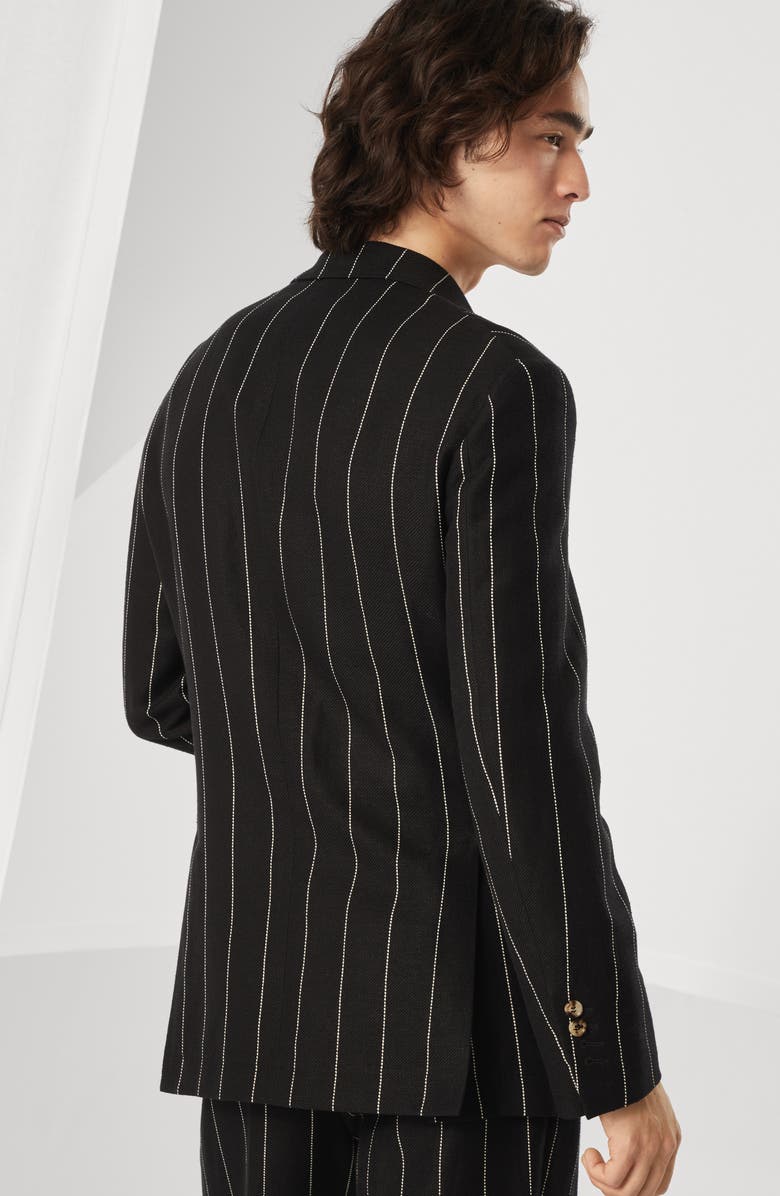 Brunello Cucinelli Diagonal twill unconstructed blazer, Alternate, color, 