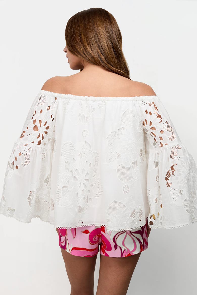 Perry Off-Shoulder Top, Alternate, color, Magenta Milano