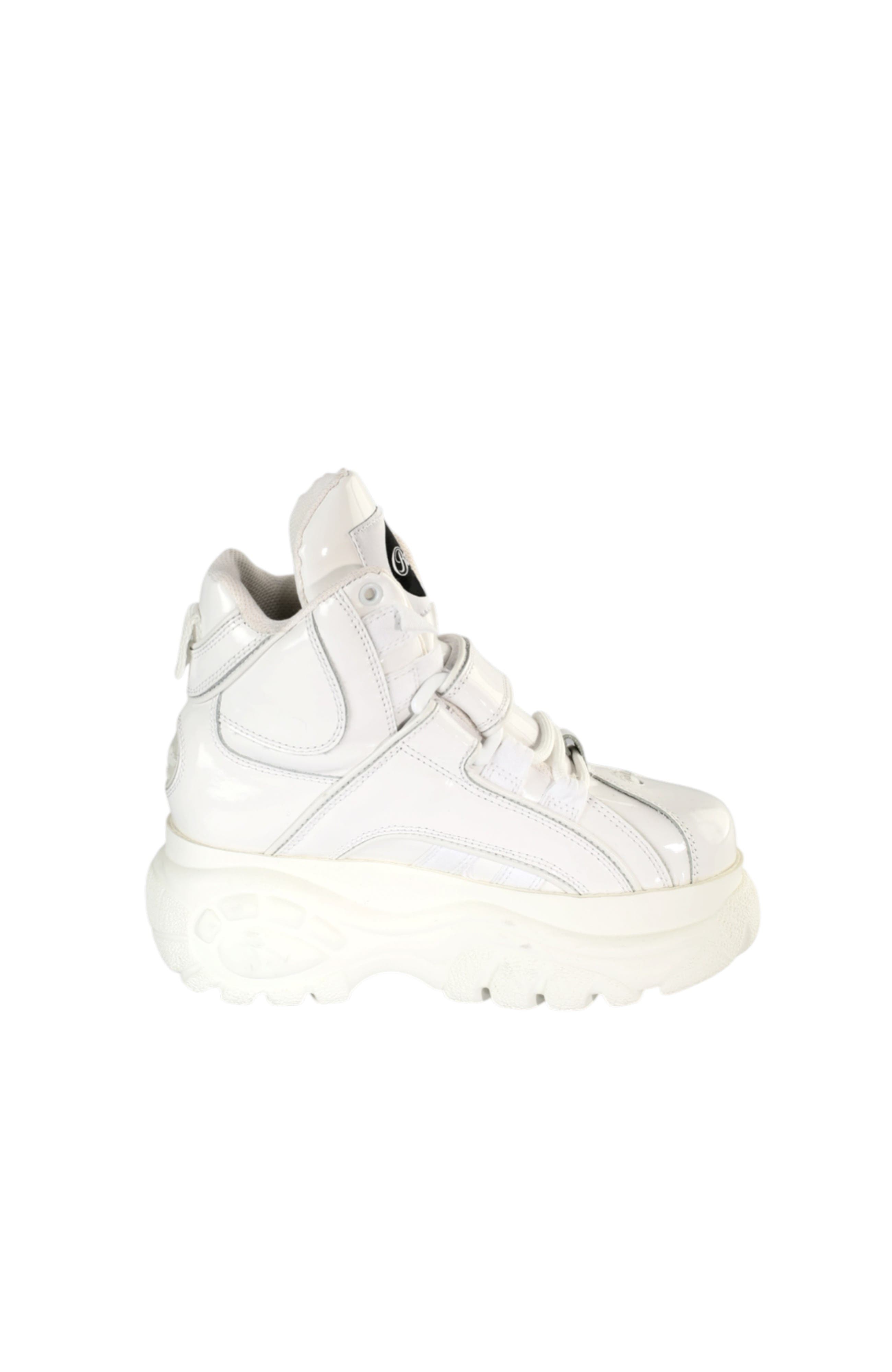 Classic High Patent Leather Sneaker, Alternate, color, White