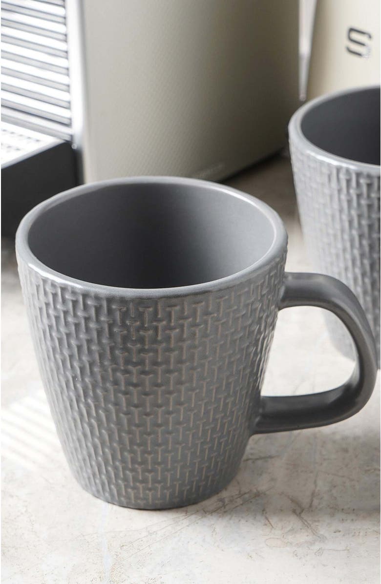 Stone Lain Abigail Stoneware 16-Piece Dinnerware Set, Alternate, color, Gray