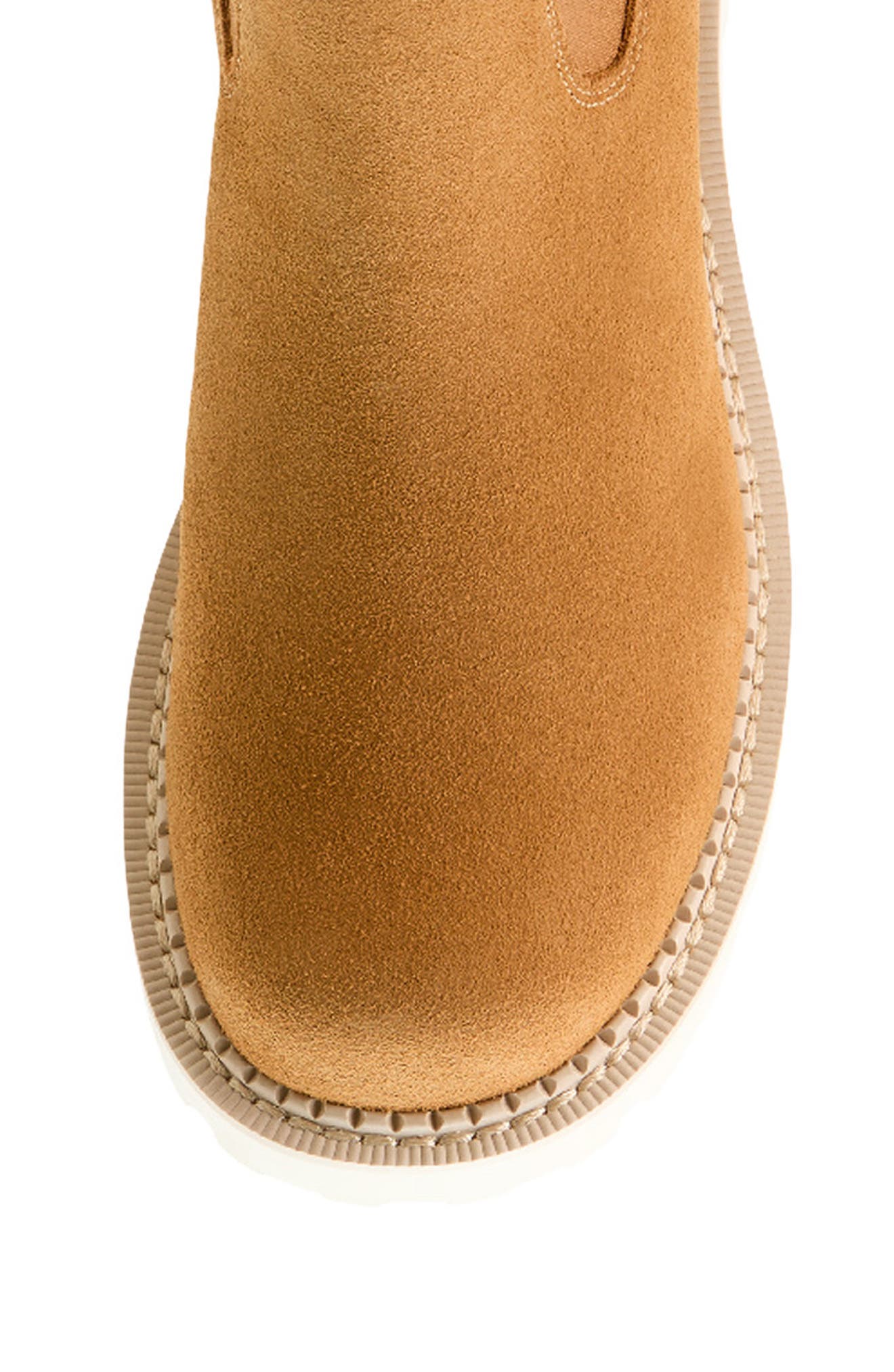 Lug Sole Chelsea Boot, Alternate, color, WHEAT SUEDE