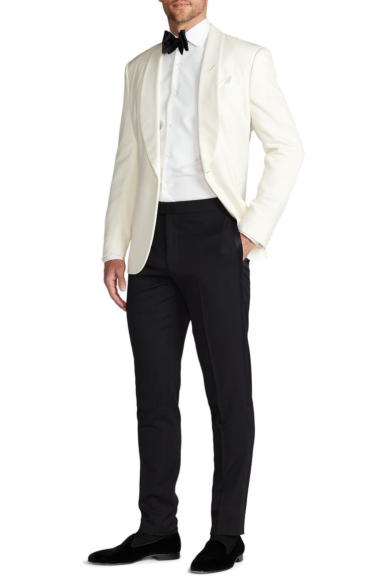 Gregory Wool Barathea Dinner Jacket, Alternate, color, CREAM