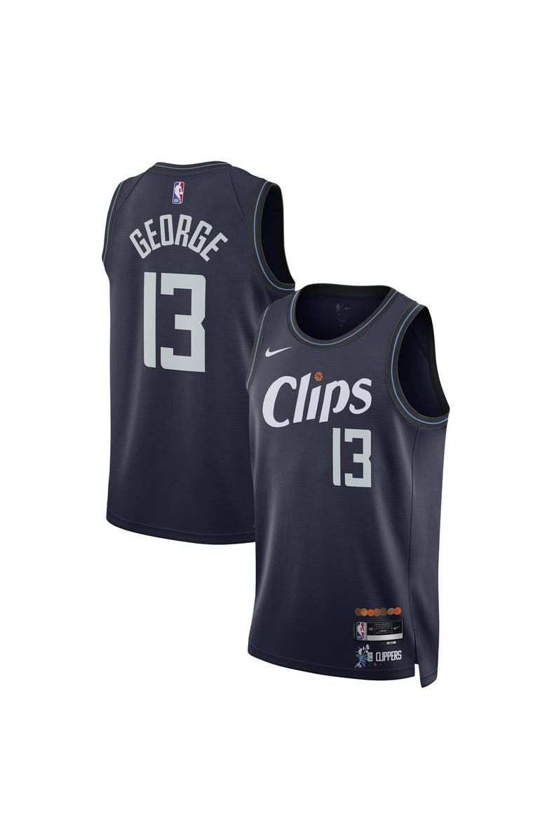 Nike Unisex Nike Paul George Navy LA Clippers 2023/24 Swingman Jersey - City Edition, Alternate, color, 