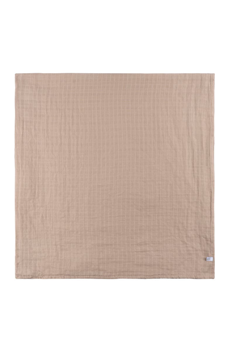 Just Born Muslin Swaddle Tan Blankets 2-Pack, Alternate, color, Tan Nature