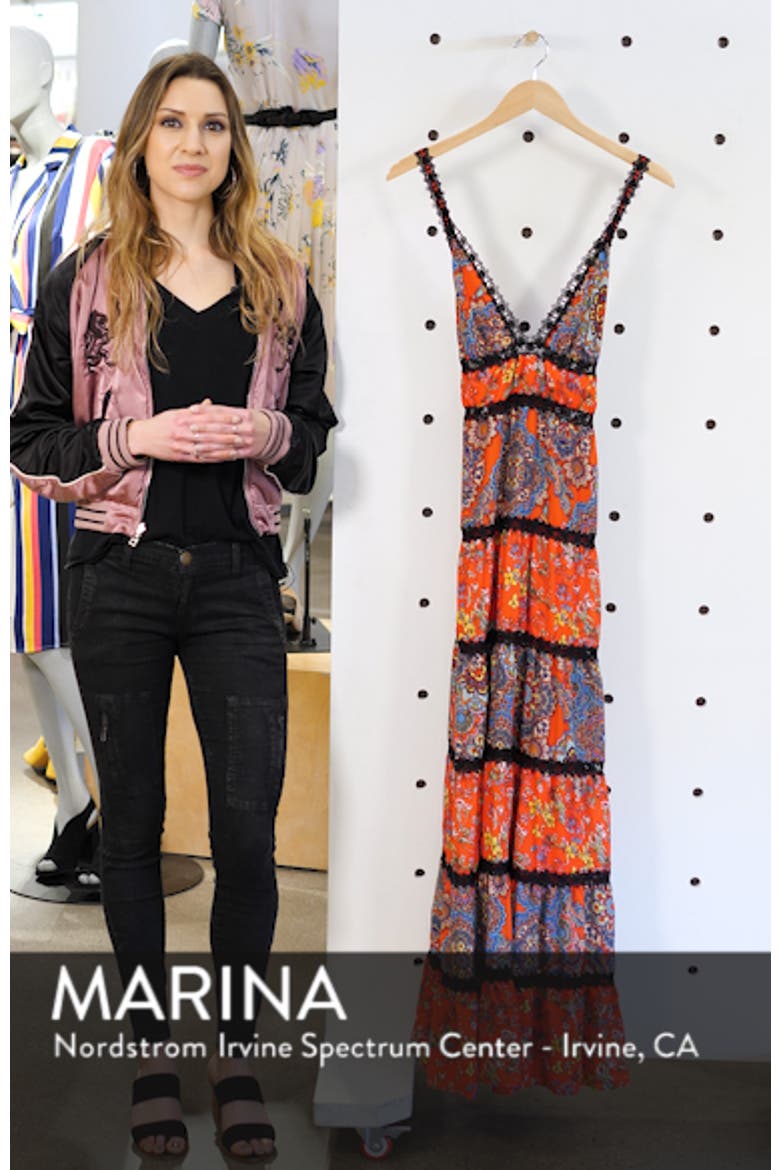 Karolina Mixed Print Maxi Dress video