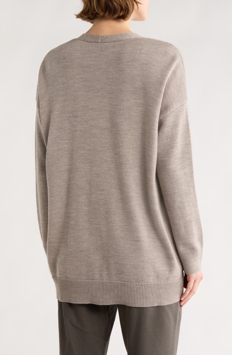 Eileen Fisher V-Neck Cardigan, Alternate, color, Dove
