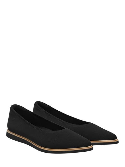 Pointed-Toe All-Day Standing Flats (Veronica)