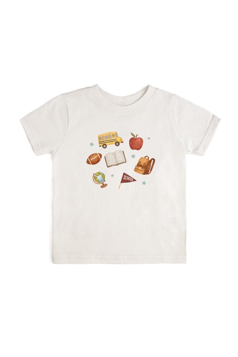 School Dude Short Sleeve T-Shirt, Main, color, Natural Heather