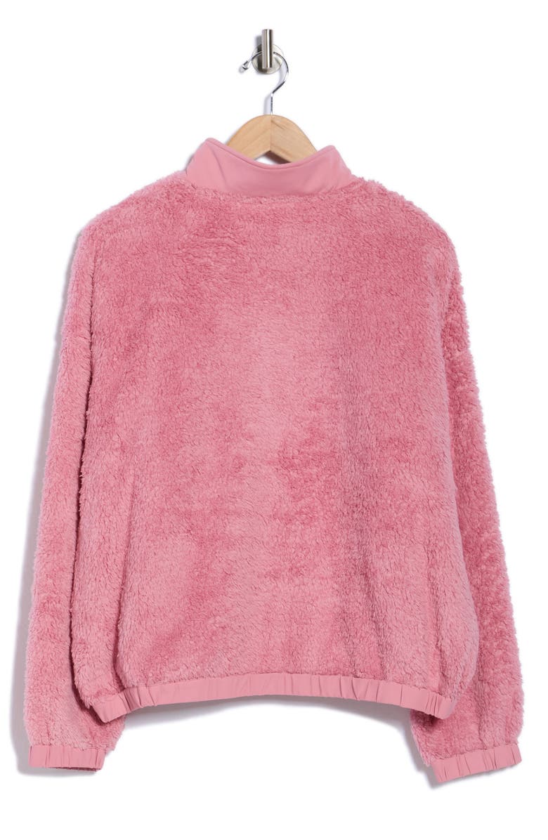 vineyard vines High Pile Fleece Pullover, Alternate, color, Mauve Rose