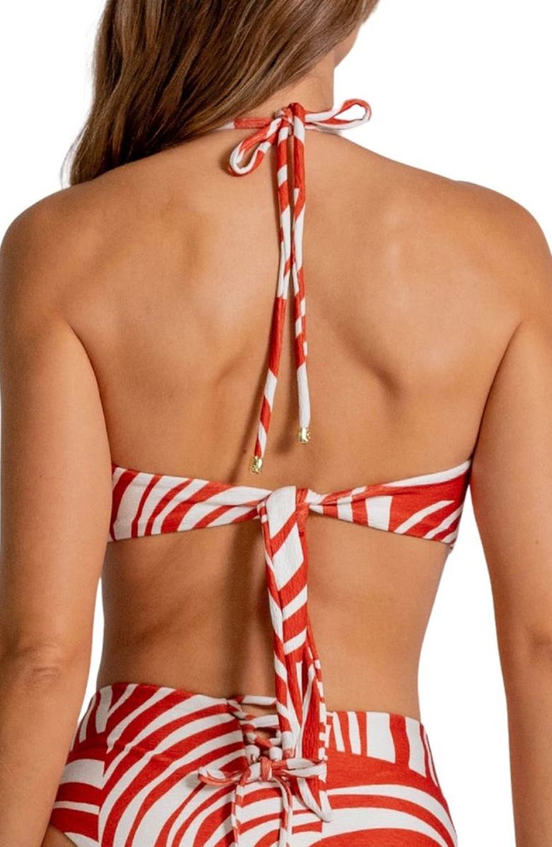 Cosita Linda Bandeau Bikini Top, Alternate, color, Chutney