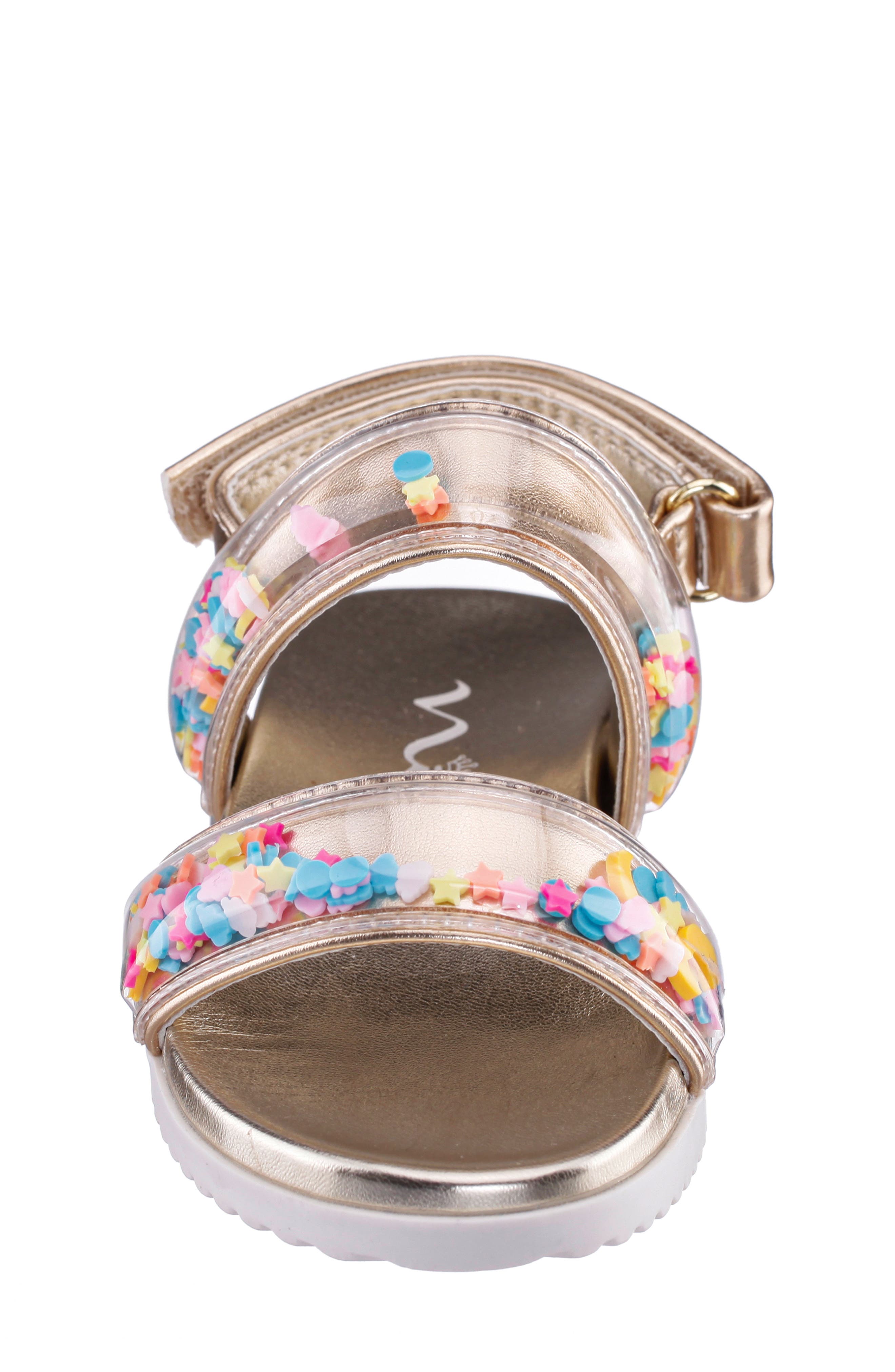 Kids' Yorky Sandal, Alternate, color, LIGHT GOLD METALLIC