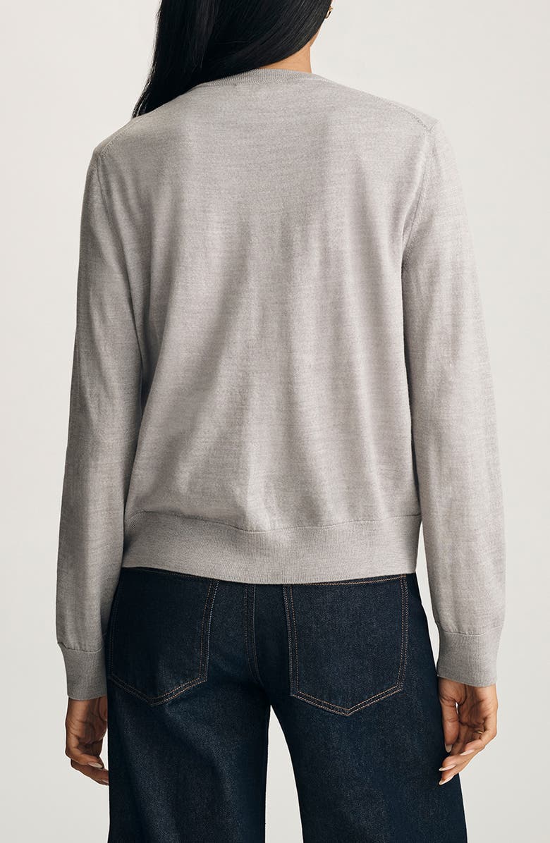 Mavi Jeans Wool Cardigan, Alternate, color, Light Grey Melange