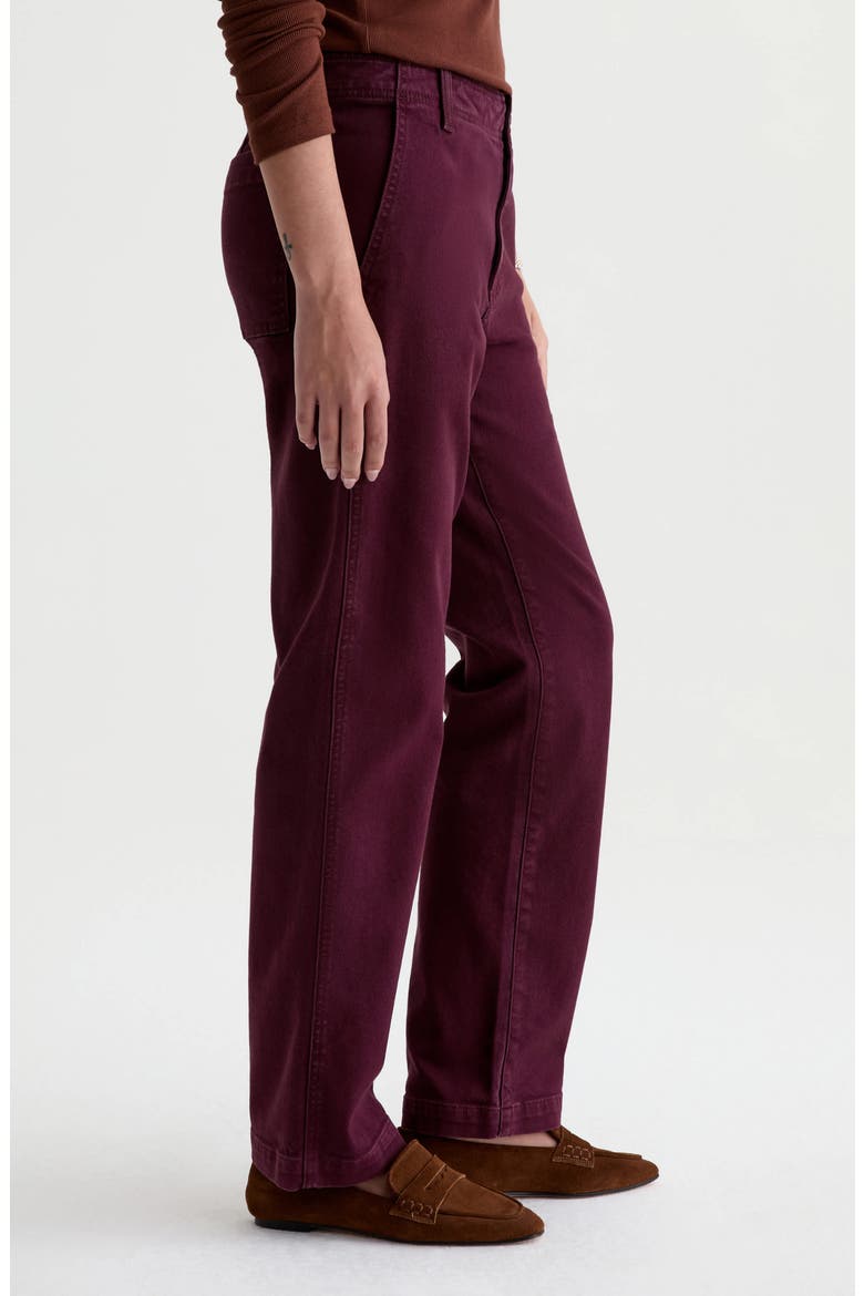 Brinley Mid Rise Straight Leg Trouser Jeans, Alternate, color, SULFUR JAZZ BERRY