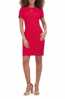 Kensie Keyhole Crepe Scuba Dress