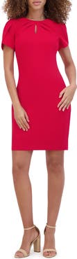 Kensie Keyhole Crepe Scuba Dress