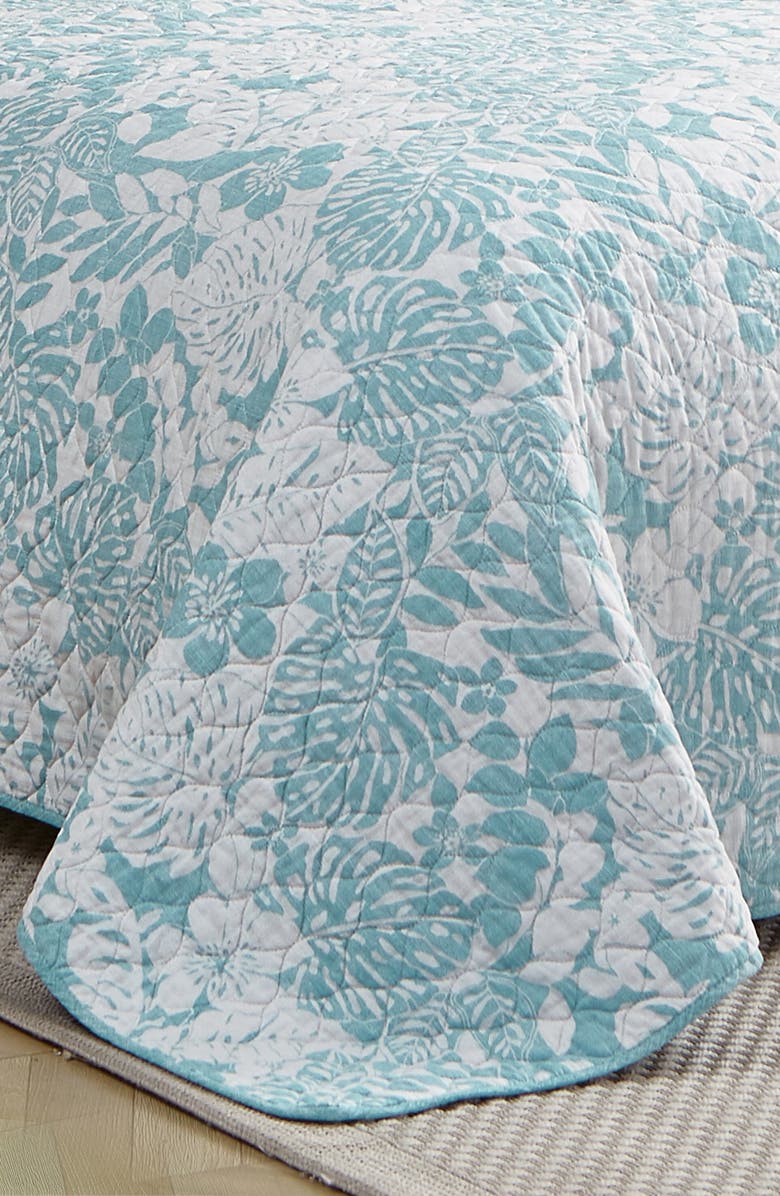 Tommy Bahama Laguna Beach 3-Piece Quilt Set, Alternate, color, Bahama Blue