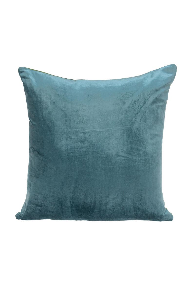 PARKLAND COLLECTION Nerine Transitional Green/Teal Throw Pillow, Main, color,