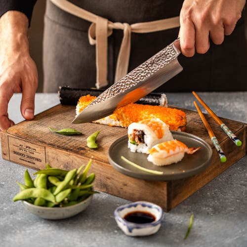 Cuisine::pro ® Damashiro® Emperor 6" Mini Chef's Knife In Black