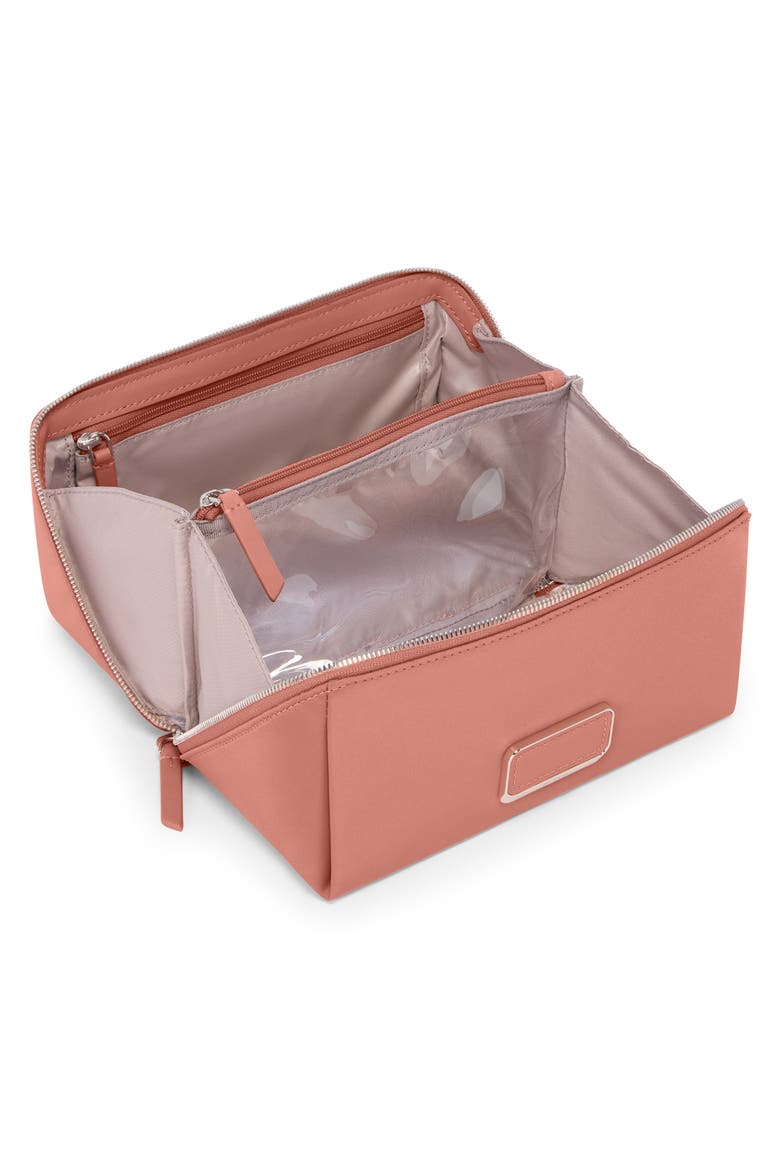 Dallas Cosmetics Bag, Alternate, color, PINK CLAY