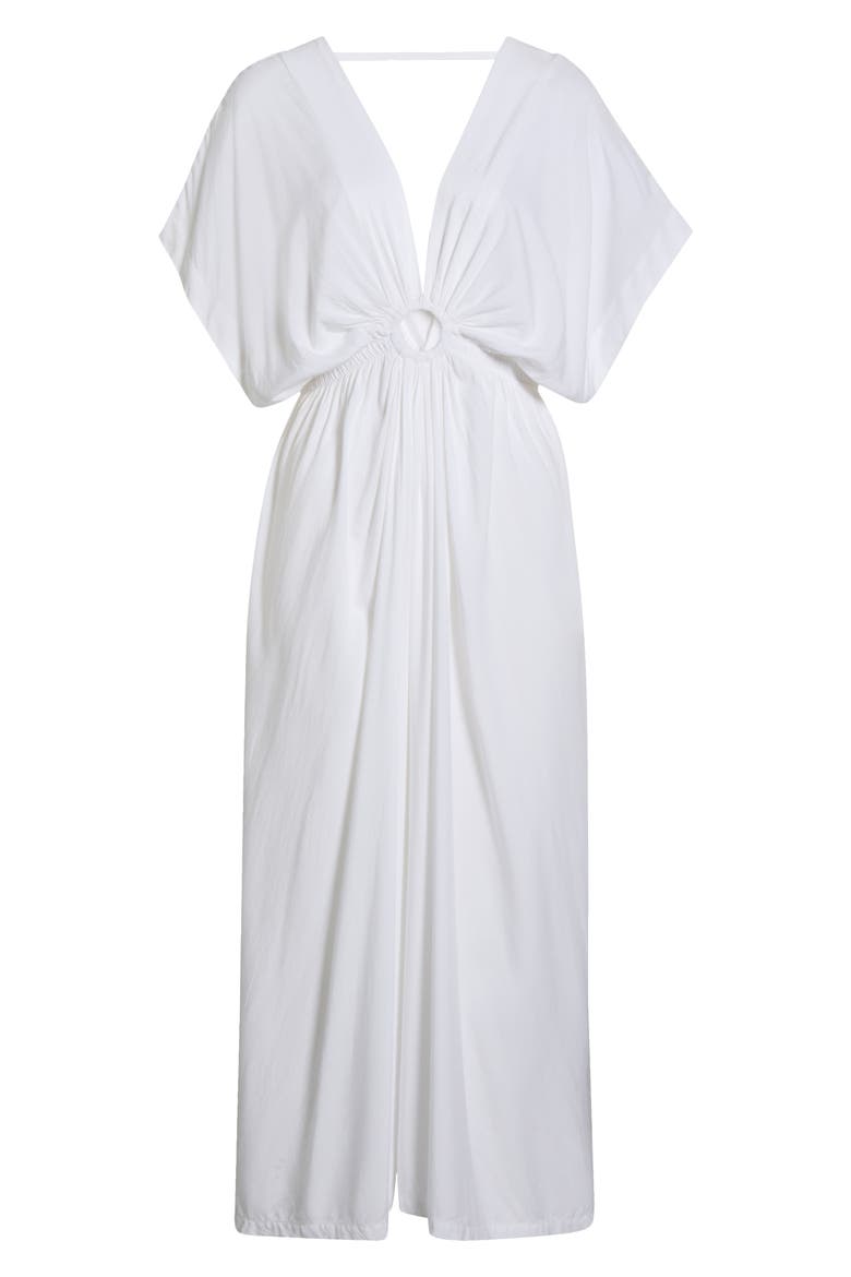 Ring Cover-Up Maxi Dress, Alternate, color, WHITE