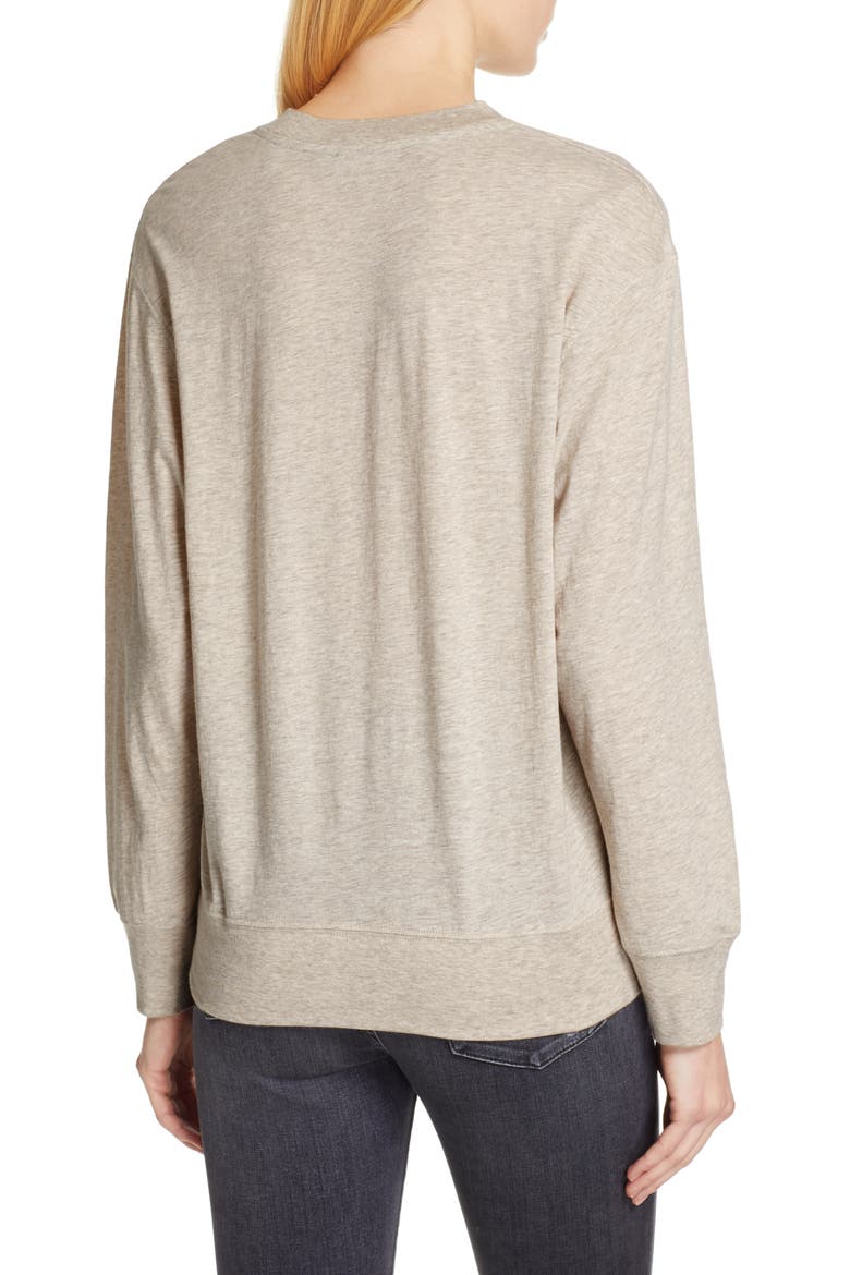 Pima Cotton & Alpaca Pullover, Alternate, color, H TUSK