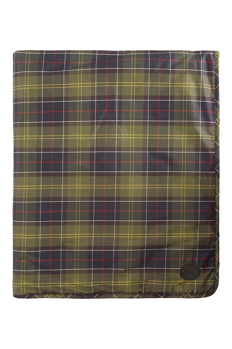 Reversible Dog Towel & Blanket, Main, color, CLASSIC TARTAN/ RED