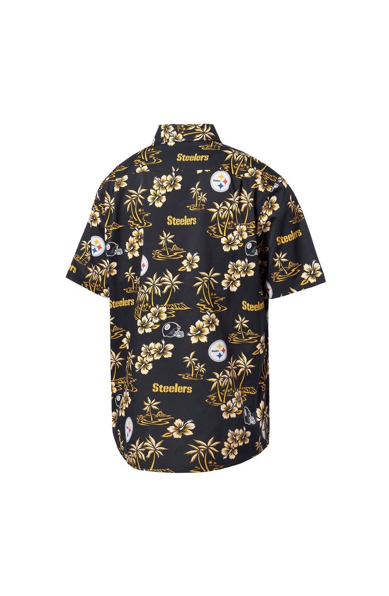 Reyn Spooner Men's Reyn Spooner Black Pittsburgh Steelers Kekai Button-Up Shirt, Alternate, color, Black