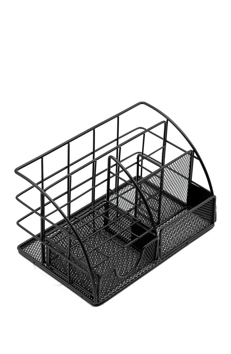 SORBUS All-in-One Stylish Desk Organizer - Black, Alternate, color,