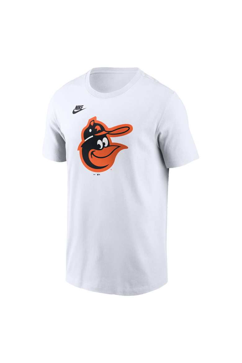 Men's Nike White Baltimore Orioles Cooperstown Collection Logo T-Shirt, Alternate, color, White