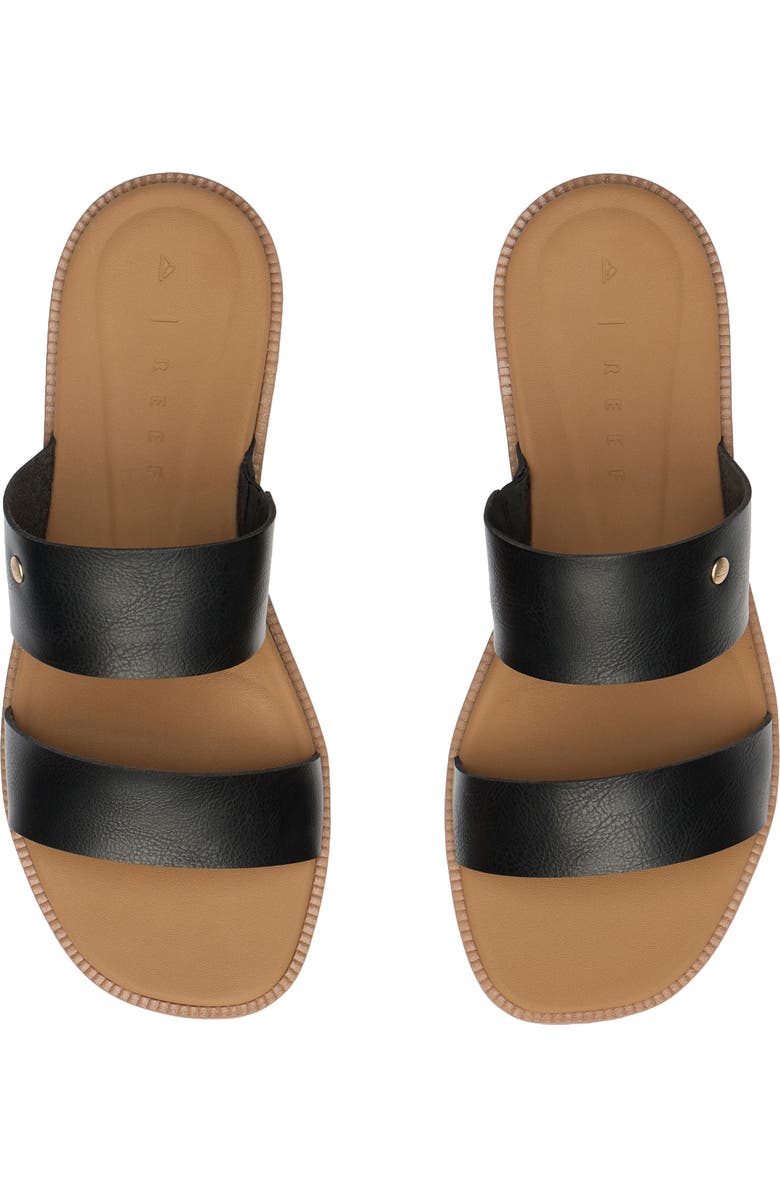 Reef Sunny Alisah Two-Strap Sandal, Alternate, color, Black/ Tan
