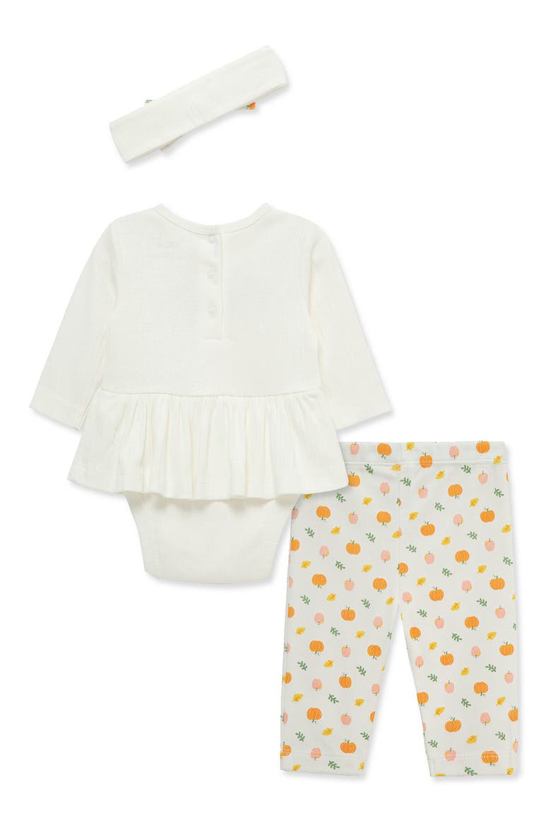 Kids' Thankful Bodysuit, Pants & Headband Set, Alternate, color, PINK MULTI