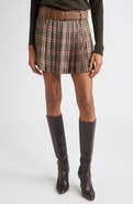 Ramy Brook Metallic Plaid Miniskirt