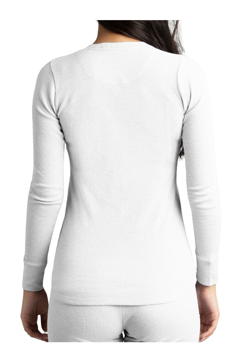 Women's Waffle Long Sleeve Thermal Crew, Alternate, color, Glacier