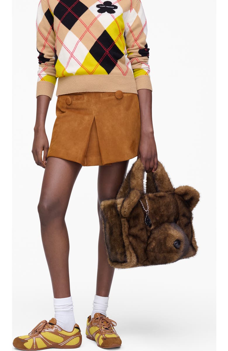 Marc Jacobs The Medium Teddy Faux Fur Tote, Alternate, color,