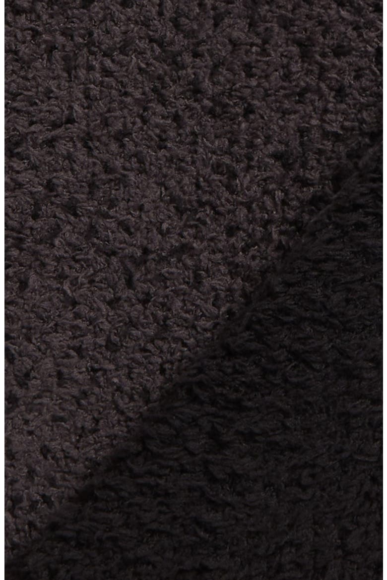 Dual Texture Throw Blanket, Alternate, color, CARBON/ BLACK