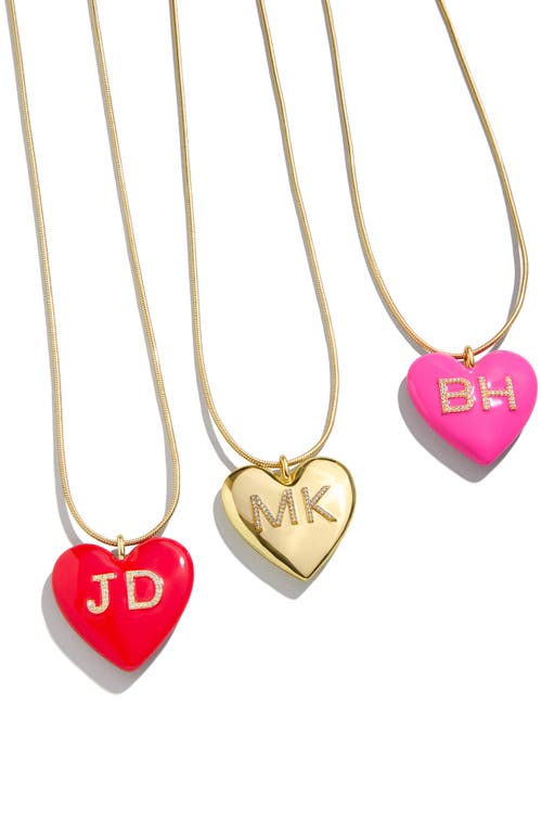 BAUBLEBAR BAUBLEBAR CUSTOM INITIAL ENAMEL HEART PENDANT