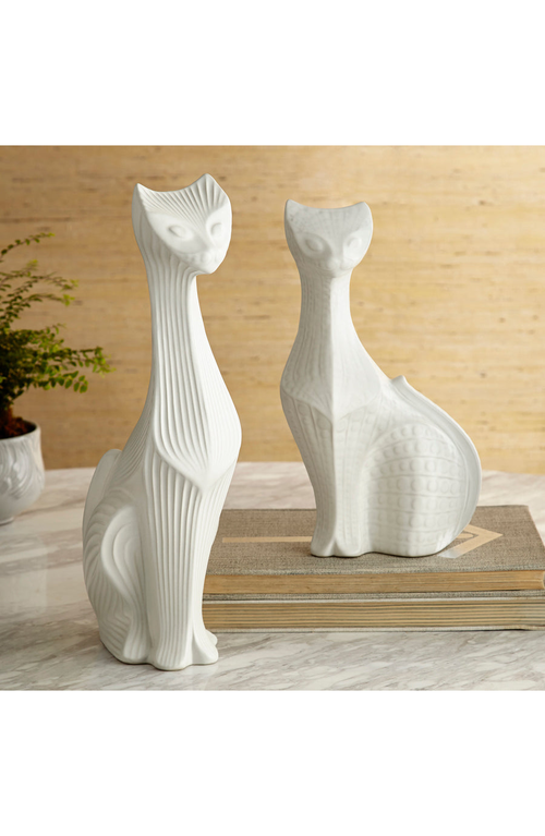 Jonathan Adler Menagerie Tall Cat In White