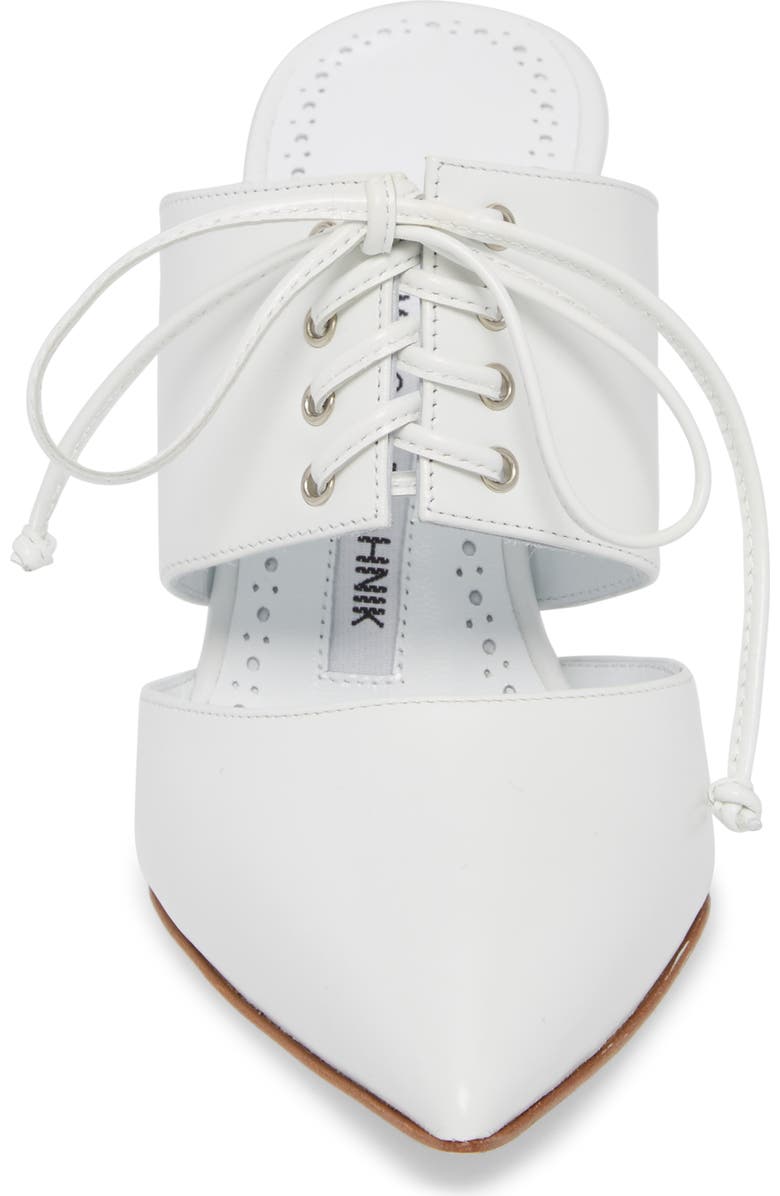 Manolo Blahnik Torinettamu Lace-Up Mule, Alternate, color,