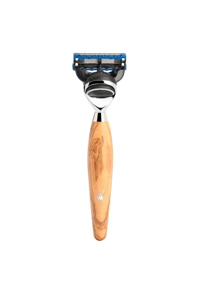 Kosmo Olive Wood Fusion Razor, Main, color, Olive Wood