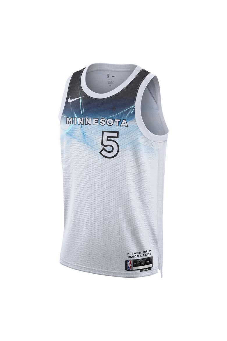 Unisex Nike Anthony Edwards White Minnesota Timberwolves 2024/25 Swingman Player Jersey - City Edition, Alternate, color, White
