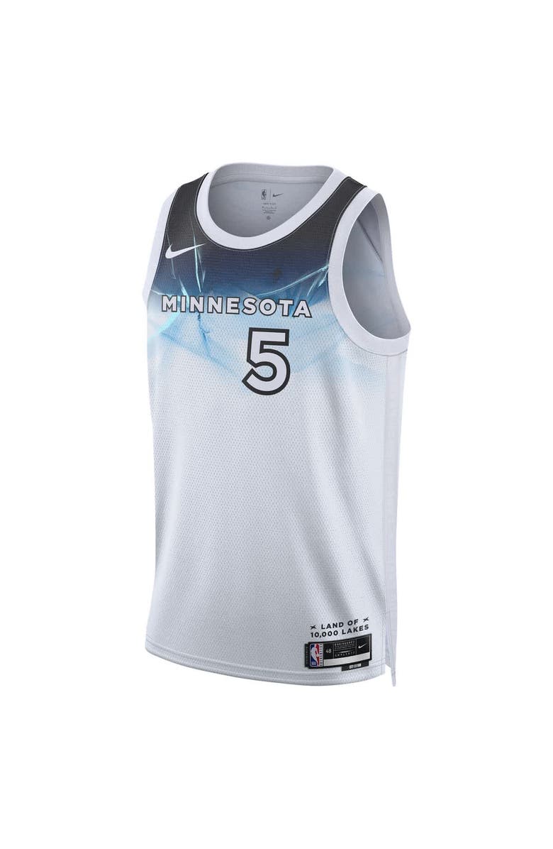 Nike Unisex Nike Anthony Edwards White Minnesota Timberwolves 2024/25 Swingman Player Jersey - City Edition, Alternate, color, 