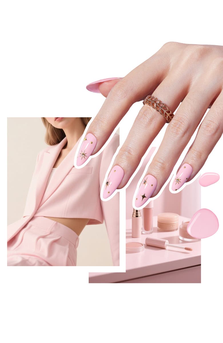 Beetles Nude Pink Gel Nail Polish Kit with UV LED Light, Alternate, color, Pink Bubble