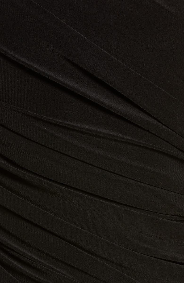 Norma Kamali Diana One-Shoulder One-Piece Swimsuit, Alternate, color, Black