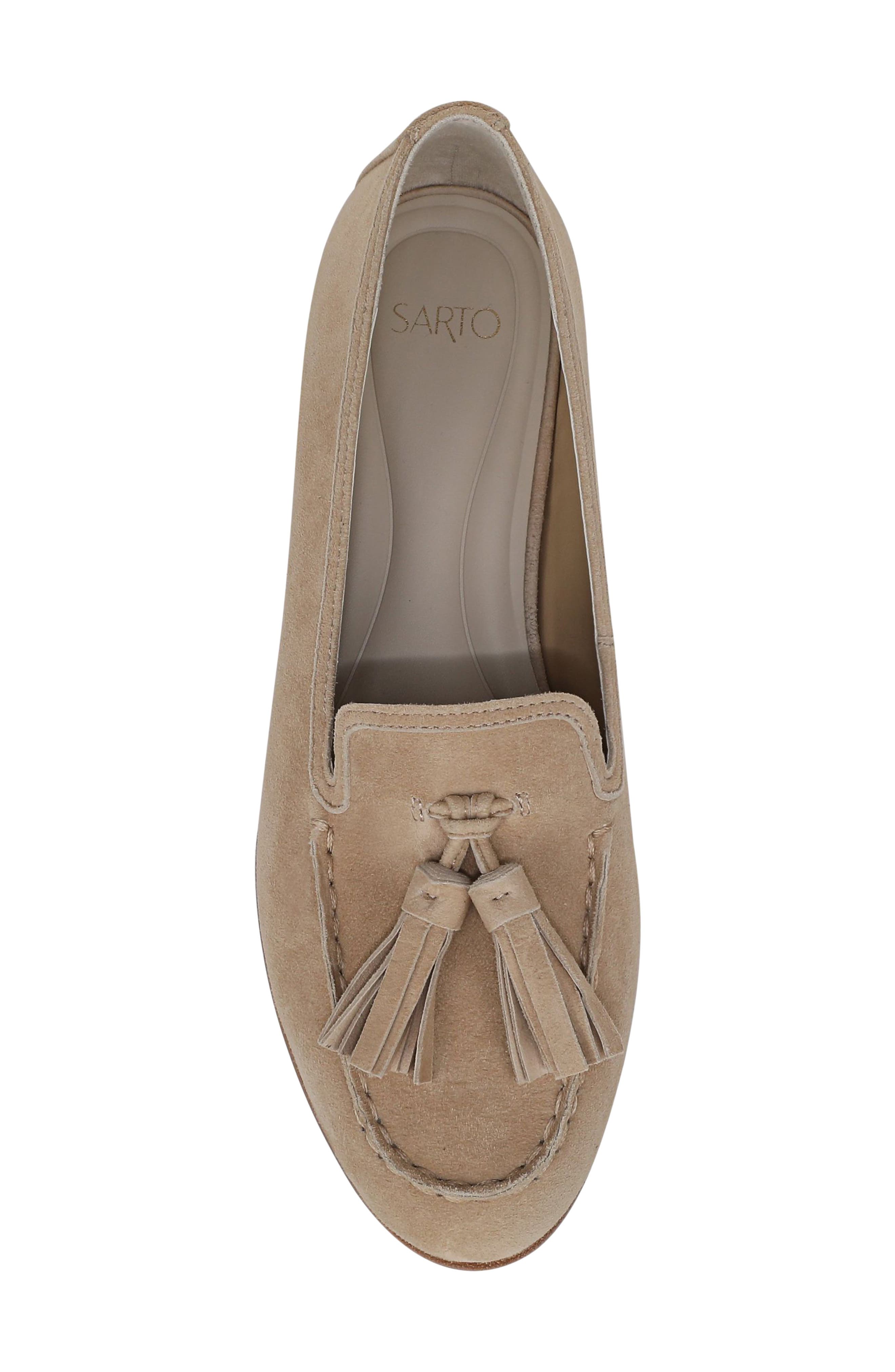 SARTO by Franco Sarto Minerva Tassel Loafer, Alternate, color, Desert