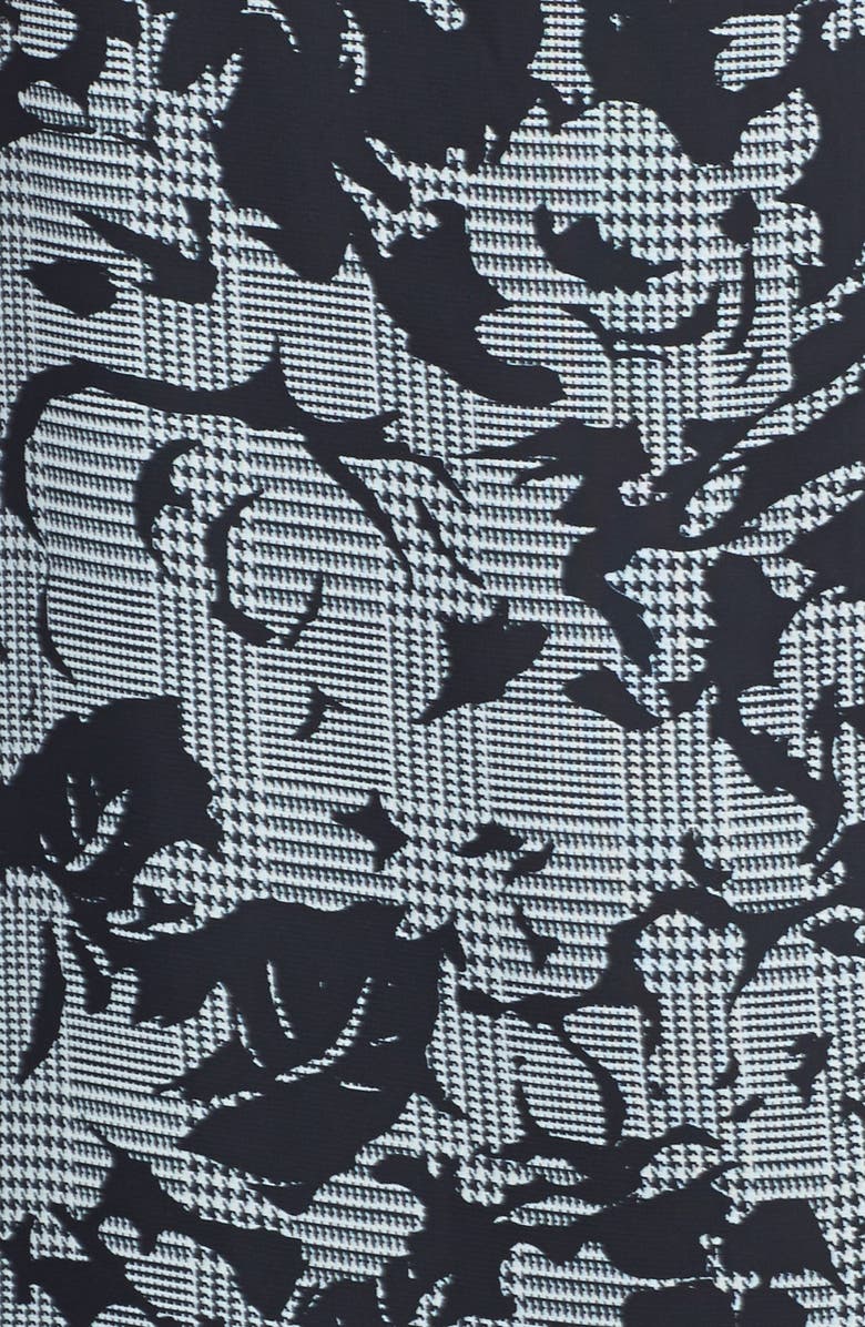 Bobeau Lace Border Print Dress, Alternate, color, 