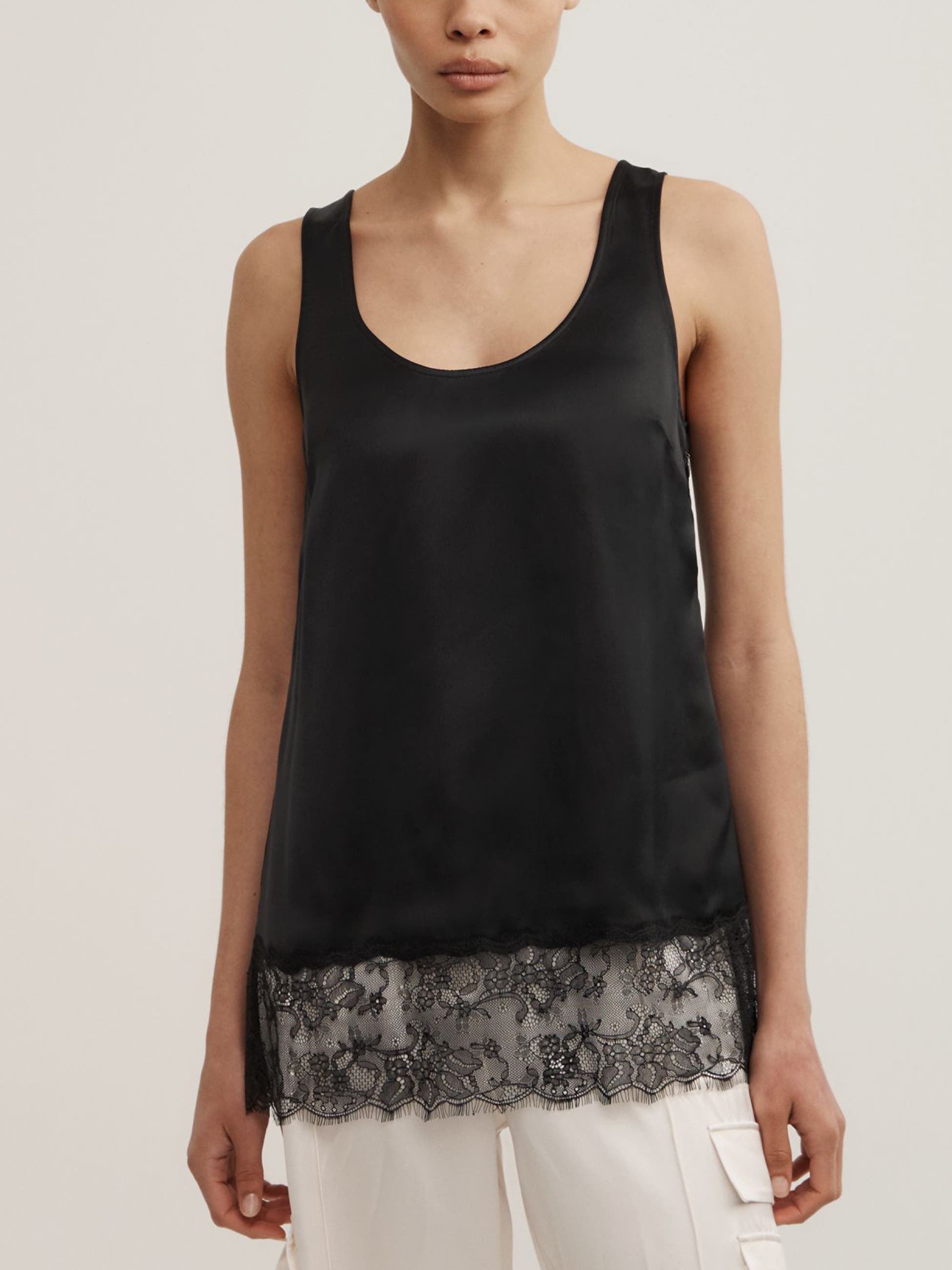 Witchery Lace Hem Tank Top (Women) | Nordstrom
