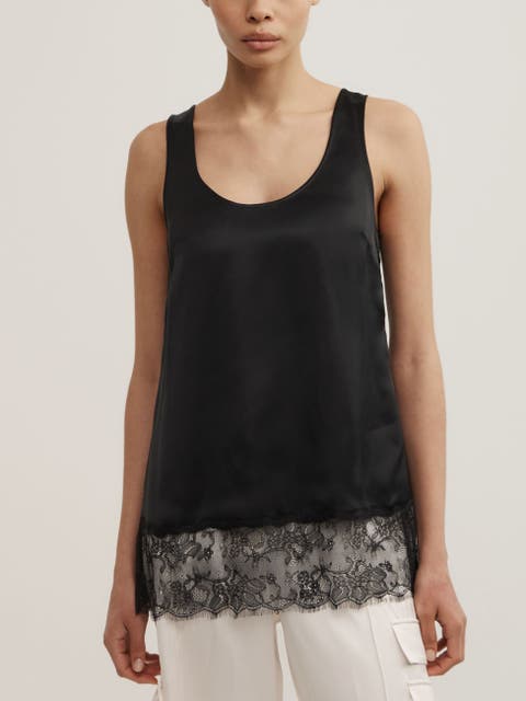 Lace Hem Tank Top