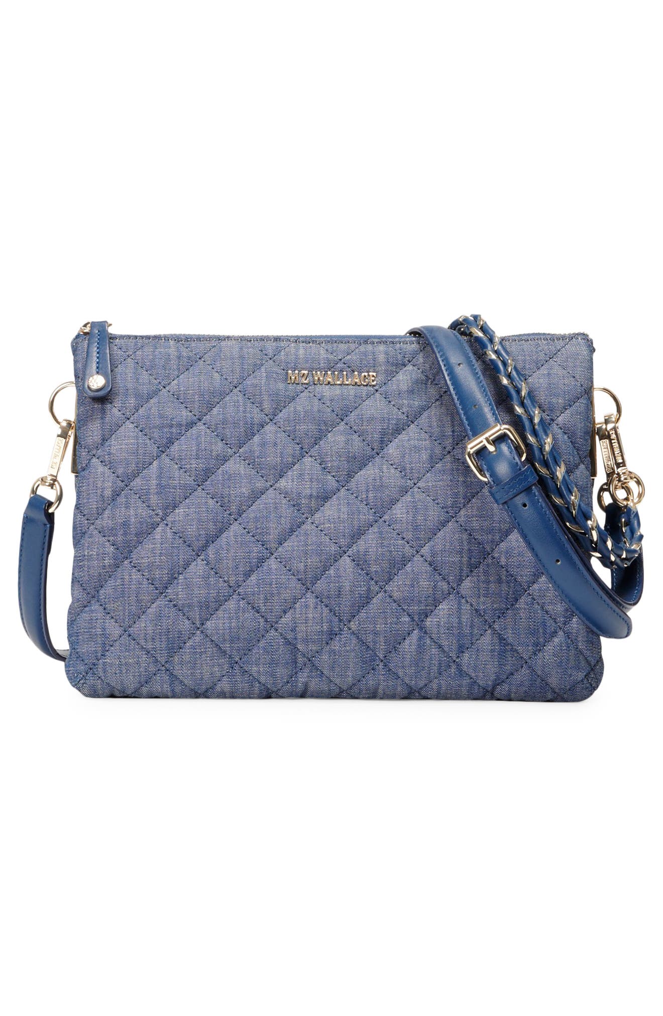 MZ Wallace Large Crosby Pippa Denim Satchel, Alternate, color, 