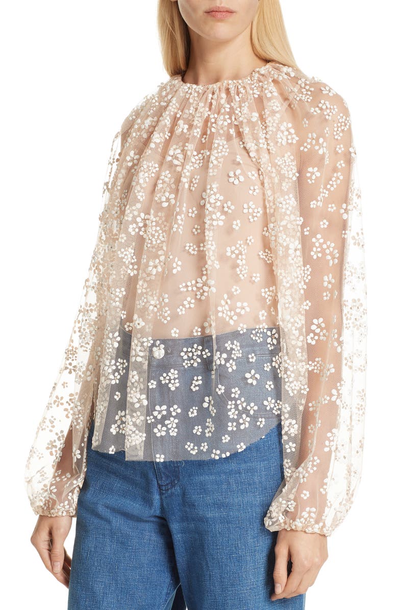 Rachel Comey Decadent Lace Top, Alternate, color, 